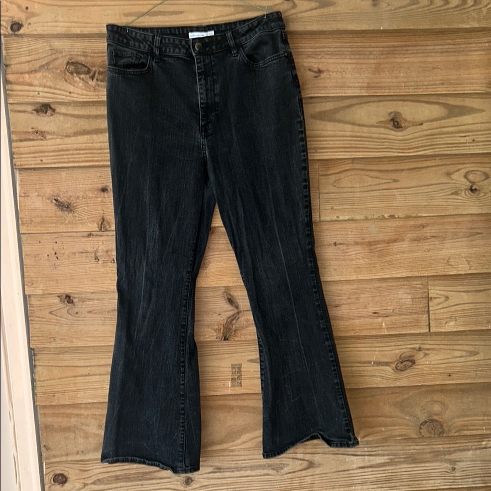 Women's Black Flared Jeans